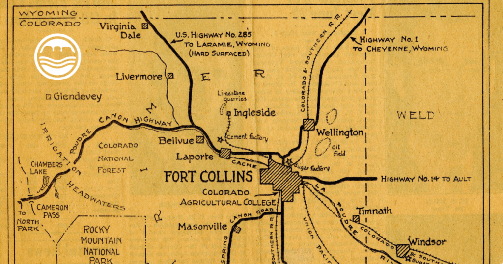 1935 Map of Fort Collins