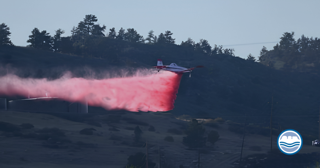 Ponds Fire water plane